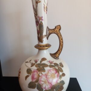 Royal Worcester Blush Ivory Floral Gilded Ewer
