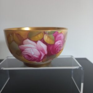 Royal Worcester Gilded Rose Bowl