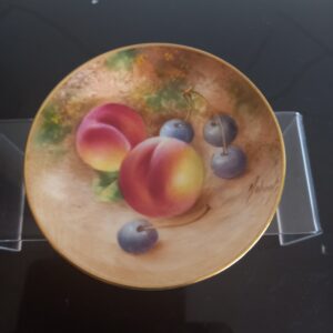Royal Worcester fallen fruit pin dish.