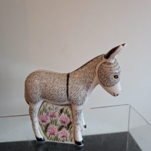 Royal Crown Derby Paperweight Donkey Foal - Gold Stopper