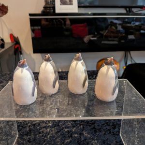 Four beautiful Royal Copenhagen Penguins
